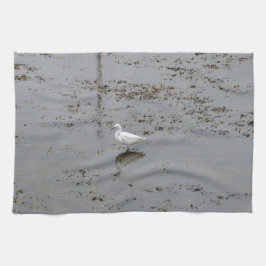 Grote Zilverreiger Theedoek