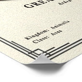 Grote Zilverreiger Zoölogische Serie Poster (Hoek)