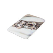 Grote zilverrohinestonen badmat (Gekanteld)