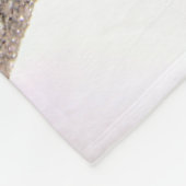 Grote zilverrohinestonen fleece deken (Hoek)