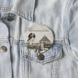 Grote zink in de Giza-piramide Ronde Button 7,6 Cm