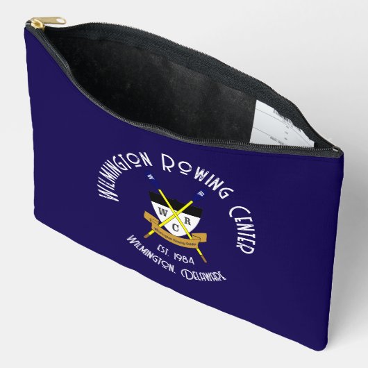 Grote zip zakje blauw etui (Open)