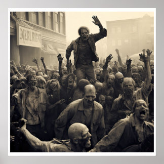 Grote Zombie Opstand (De Depressie Era) Poster