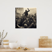 Grote Zombie-opstand (het depressietijdperk) Poster (Keuken)