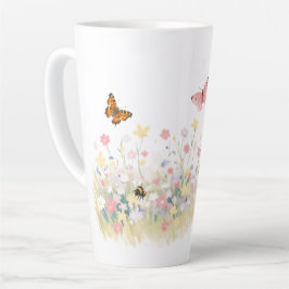 Grote zomerbeker latte mok