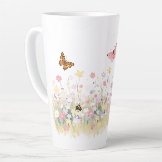 Grote zomerbeker latte mok (Linkerhoek)
