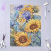 Grote Zonnebloem Boeket Decoupage Tissuepapier (Craft)