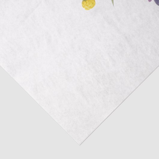 Grote Zonnebloem & Gemengde Bloemen Boeket Decoupa Tissuepapier (Detail)