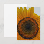 Grote zonnebloem notitiekaartje (Voorkant / Achterkant)
