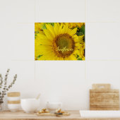 Grote zonnebloem poster (Keuken)