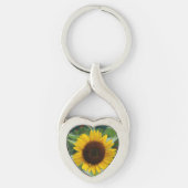Grote zonnebloem sleutelhanger (Voorkant)