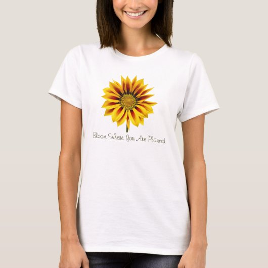 Grote zonnebloem t-shirt (Voorkant)