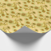 Grote zonnebloemen cadeaupapier (Hoek)