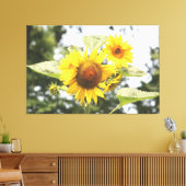 Grote Zonnebloemen Canvas Afdruk (Insitu (Woonkamer))