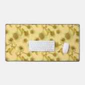 Grote zonnebloemen geel patroon bureaumat (Keyboard & Muis)