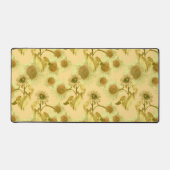 Grote zonnebloemen geel patroon bureaumat (Voorkant)