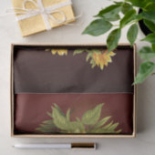 Grote zonnebloemen Gekleurd Rustic  ontkoppelen Tissuepapier (Geschenk)