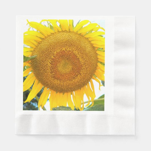 Grote zonnebloemen servet (Voorkant)
