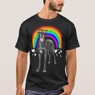 Grote zonnebril voor de regenboog Gay Pride LGBT T-shirt