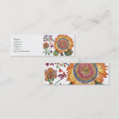 Grote zonneschermkaart mini visitekaartje (Voorkant / Achterkant)