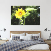 Grote Zonnige Zonnebloem Canvas Afdruk (Insitu (Slaapkamer))