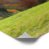 Grote zonsopgang in het berglandschap poster (Hoek)