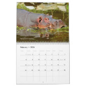 Grote zoogdieren in Afrika 12-maands kalender (Feb 2026)