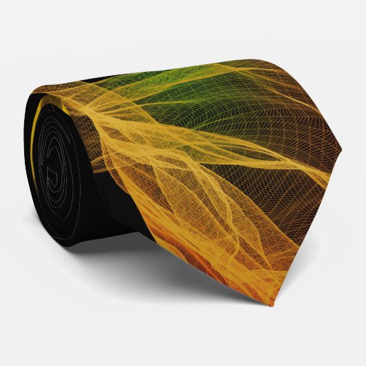 GROTE ZUNFLOWER PATROON STROPDAS (Opgerold)