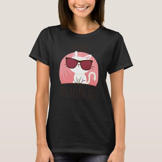 Grote Zus 2022 Cool Leuke Katten T-shirt (Voorkant)