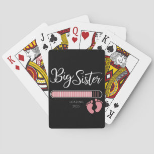 Grote Zus 2025 Ladingszwangerschap Aankondiging Pokerkaarten