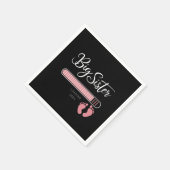 Grote Zus 2025 Ladingszwangerschap Aankondiging Servet (Hoek)