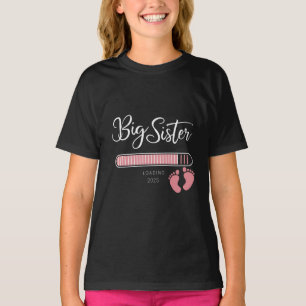 Grote zus 2025 Zwangerschapsaankondiging laden T-shirt