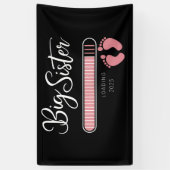 Grote zus 2025 Zwangerschapsaankondiging wordt gel Spandoek (Verticaal)