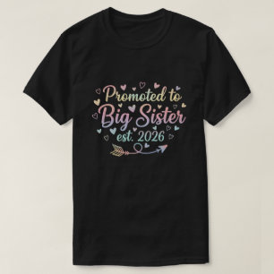 Grote zus 2026 Schattige bijpassende familie zwang T-shirt