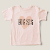Grote Zus Blush Hart Matching Verwant Familie (Design voorkant)