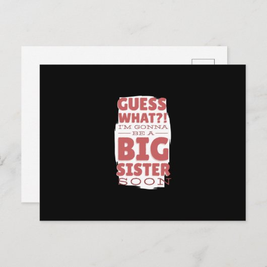 Grote Zus Briefkaart (Voorkant / Achterkant)