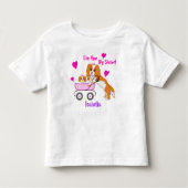 Grote zus Cavalier King Charles Spaniel Naam Kinder Shirts (Voorkant)