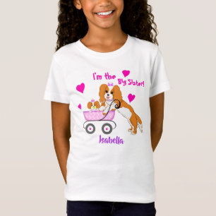 Grote zus Cavalier King Charles Spaniel Naam T-shirt