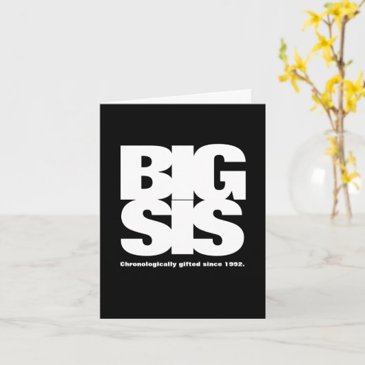 Grote Zus: Chronologisch Bevoorrecht Sinds [Jaarta Kaart (Gele Bloem)