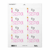 Grote zus etiket (Full Sheet)