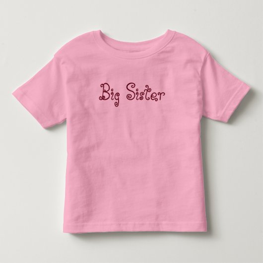 "Grote Zus" fijne jersey T-shirt (Voorkant)