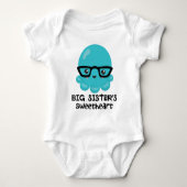 Grote Zus Hartendief Blauwe Kawaii Octopus Romper (Voorkant)