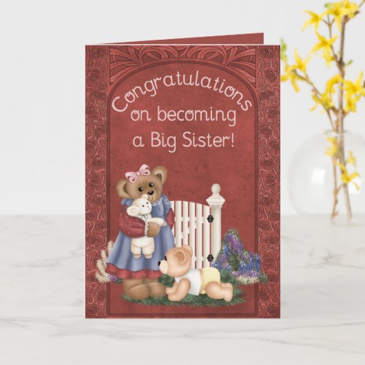 Grote Zus Kaart (Gele Bloem)