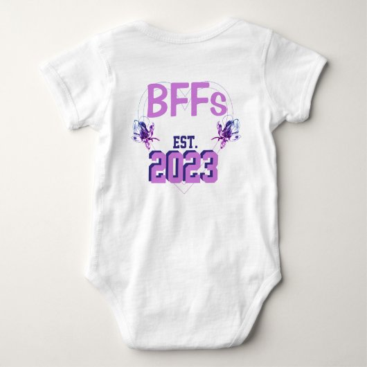 Grote Zus Kleine Zus BFF Romper (Achterkant)