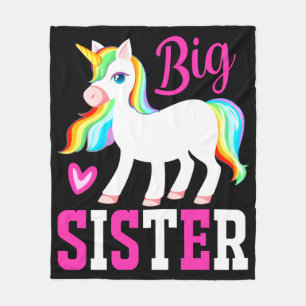 Grote Zus Magische Eenhoorn met Regenboog Manen & Fleece Deken