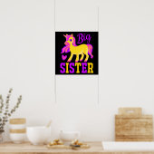 Grote Zus Magische Eenhoorn Poster (Keuken)