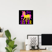 Grote Zus Magische Eenhoorn Poster (Thuiskantoor)