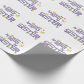 Grote zus, met vlinders, cadeauomslag. cadeaupapier (Hoek)