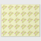 Grote zus, met vlinders, cadeauomslag. cadeaupapier (Vlak)