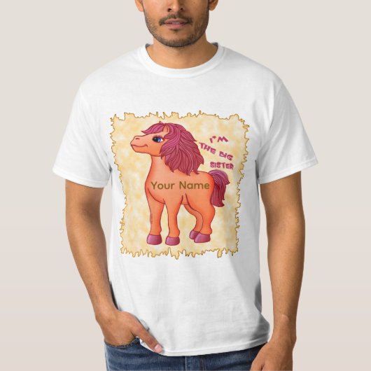 Grote Zus Pony T-Shirt (Voorkant)